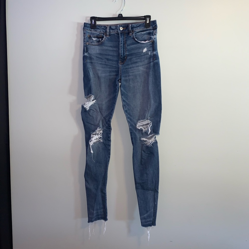 American Eagle super high-rise jegging!